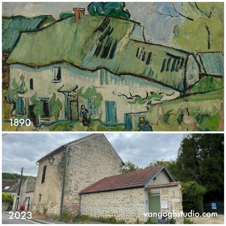 Where is Van Gogh's view Farmhouse with Two Figures in Auvers-sûr-Oise