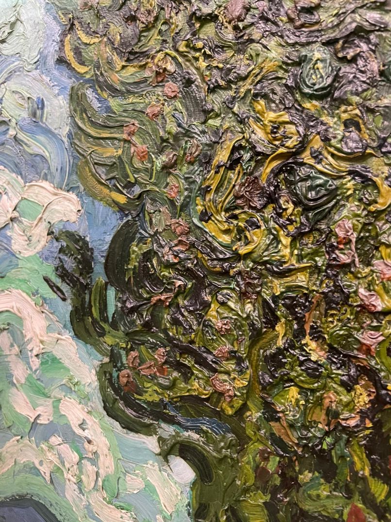 Which of Van Gogh’s paintings has the thickest impasto