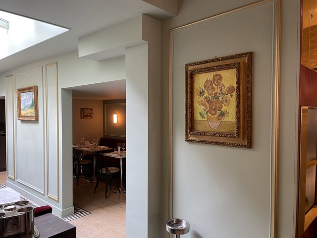 Van Gogh menu Bistrot Neuf