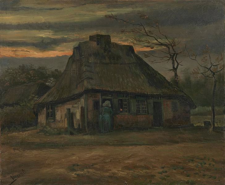 Was Van Gogh fascinated by cottages?