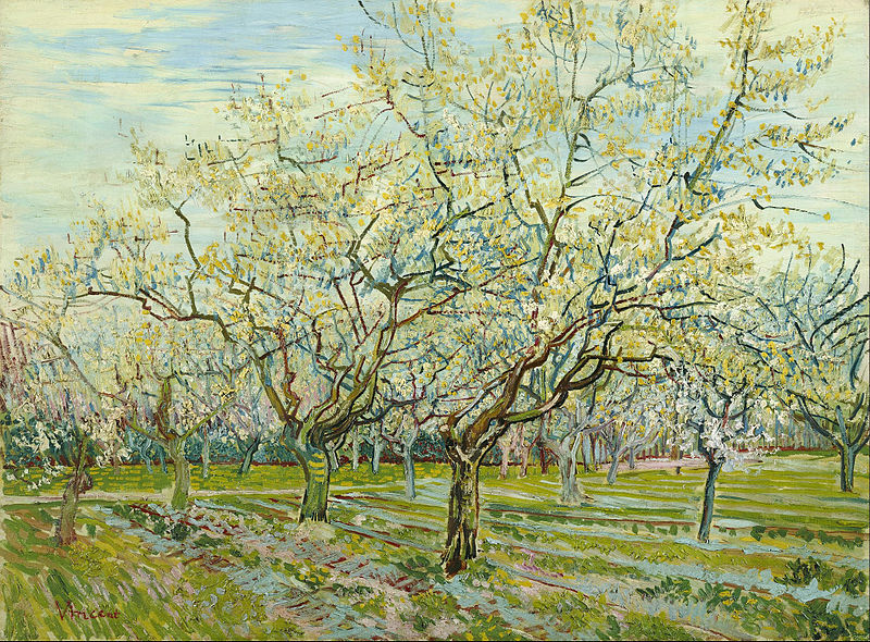 What did flowering trees mean to Van Gogh?