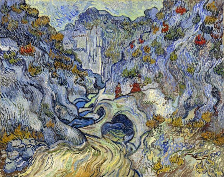 What made it difficult for Van Gogh to paint the Alpilles?