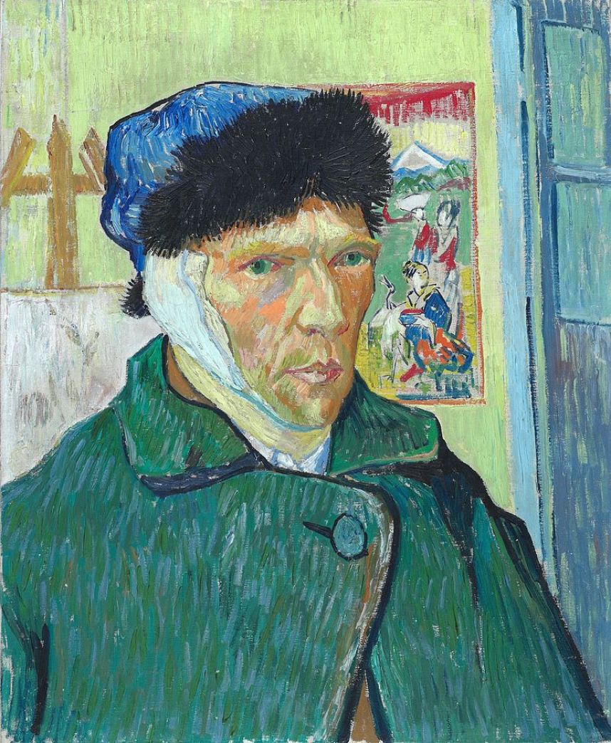 When did Van Gogh cut off his ear?