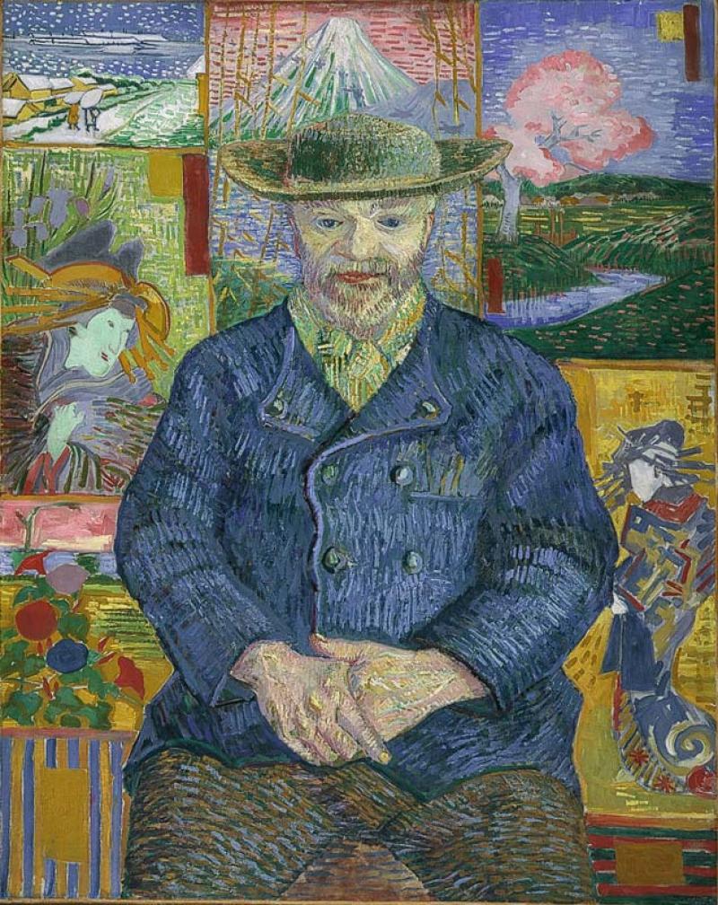 Where did Van Gogh store his paintings?