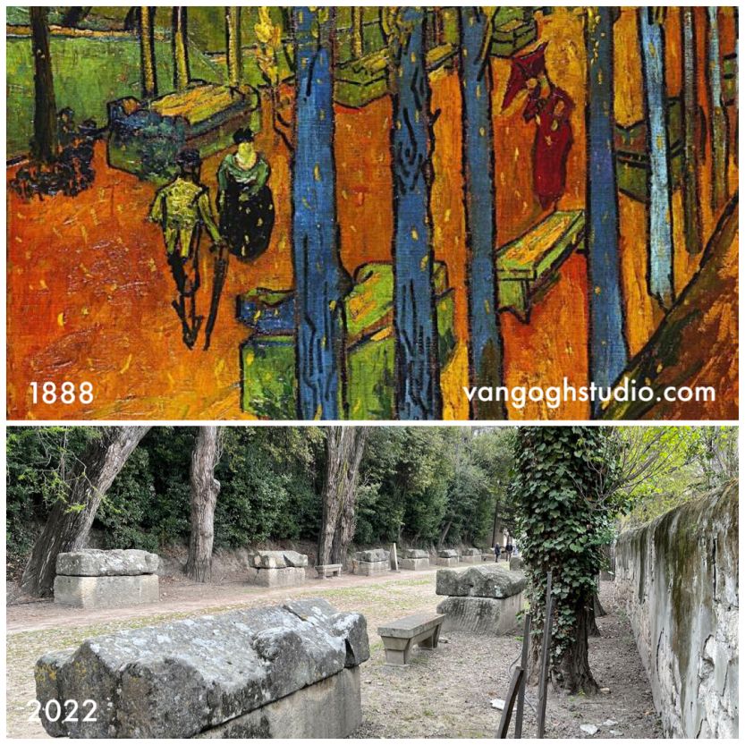 Where is Van Goghs les Alyscamps near Arles