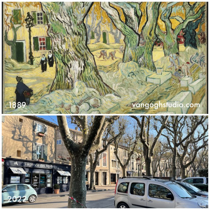 Where is Van Goghs Road Menders in Saint Remy
