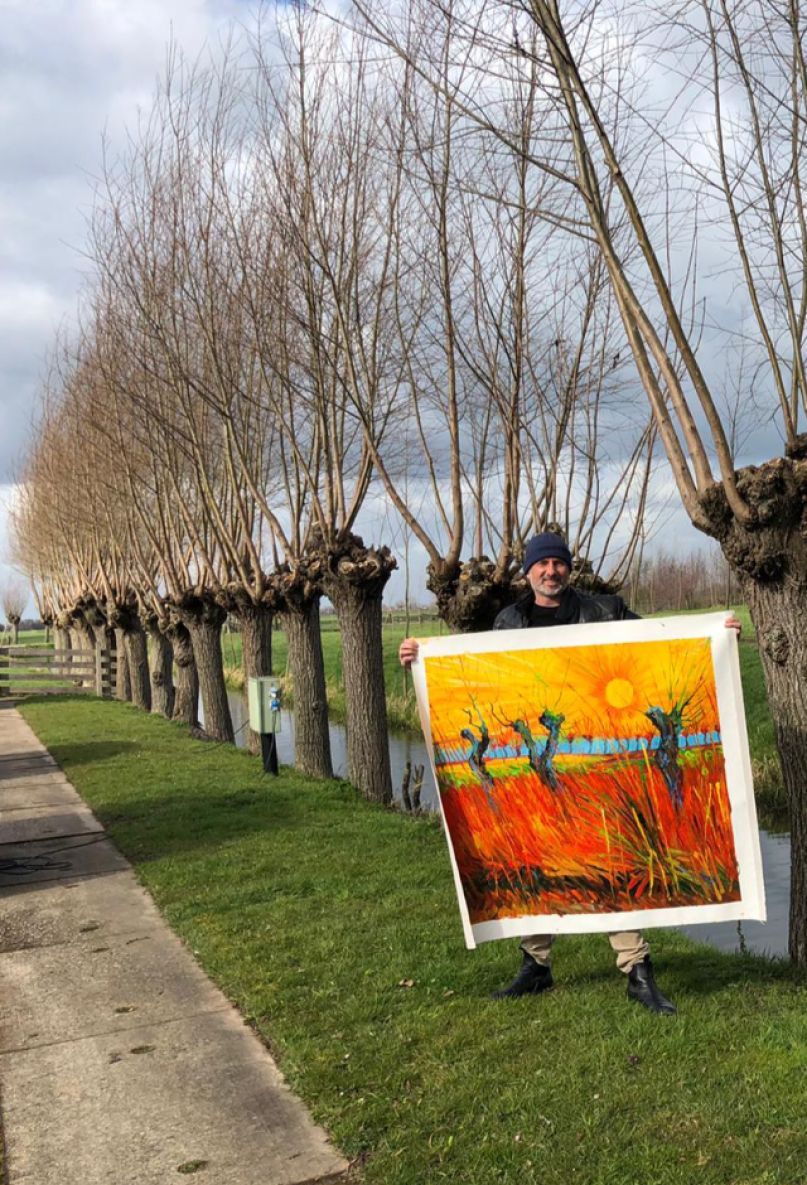 Willows at Sunset Van Gogh De Willige Waard Lopik
