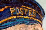 Portrait of the Postman Joseph Roulin Detroit detail