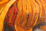 detail Two Cut Sunflowers Oil painting Reproduction