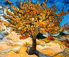 Mulberry Tree Van Gogh Reproduction, hand-painted in oil on canvas