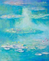 Water-Lilies Monet reproduction, hand-painted in oil on canvas