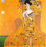 Portrait of Adele Bloch Bauer Klimt reproduction, hand-painted in oil on canvas