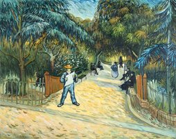 Entrance to the Public Park in Arles Van Gogh reproduction, hand-painted in oil on canvas