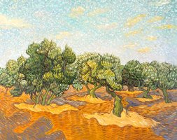 Olive Orchard Van Gogh replica, hand-painted in oil on canvas