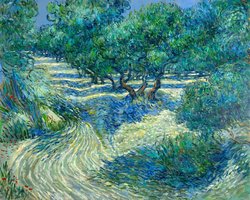 Olive Orchard Nelson Atkins Museum Van Gogh reproduction, hand-painted in oil on canvas