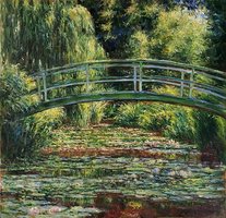 Water Lilies Monet replica, hand-painted in oil on canvas