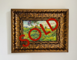 Sunset at Montmajour Van Gogh framed reproduction, hand-painted in oil on canvas