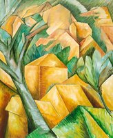 Houses at l'Estaque Georges Braques reproduction, hand-painted in oil on canvas