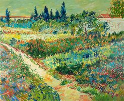 Garden at Arles Van Gogh reproduction, hand-painted in oil on canvas