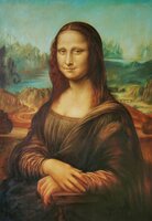 Mona Lisa Leonardo da Vinci reproduction, hand-painted in oil on canvas