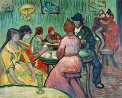 The Brothel Van Gogh Reproduction, hand-painted in oil on canvas