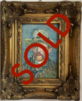 Self-Portrait Rijksmuseum framed Van Gogh reproduction, hand-painted in oil on canvas