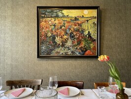 The Red Vineyard Keizer Culinair, hand-painted in oil on canvas