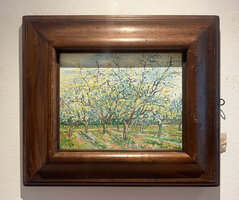 The White Orchard framed Van Gogh reproduction, hand-painted in oil on canvas