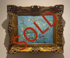 Blossoming Almond Tree framed Van Gogh replica, hand-painted in oil on canvas