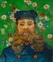 Portrait of the Postman Joseph Roulin Kröller-Müller Van Gogh Reproductions, hand-painted in oil on canvas