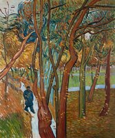 Leaf-Fall Van Gogh reproduction, hand-painted in oil on canvas