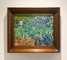 Irises framed Vincent van Gogh replica, hand-painted in oil on canvas