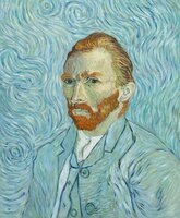 Self-Portrait Vincent van Gogh Reproduction, hand-painted in oil on canvas