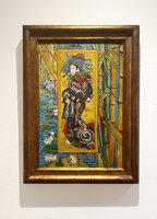 Oiran, The Courtesan framed Van Gogh replica, hand-painted in oil on canvas