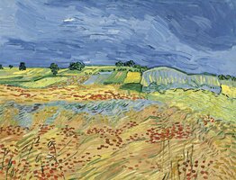 The Fields Van Gogh Reproduction, hand-painted in oil on canvas