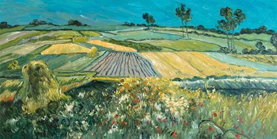 Wheat Fields near Auvers Van Gogh reproduction