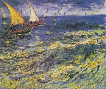 Sea at Saintes-Maries Van Gogh Reproduction | Van Gogh Studio
